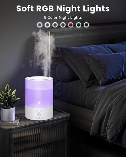 Esemoil Smart Humidifiers for Bedroom, 2.5L Top Fill Cool Mist Humidifiers - Image 8