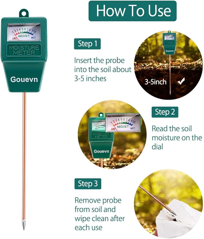 Soil Moisture Meter, Plant Moisture Meter Indoor & Outdoor, Hygrometer Moisture - Image 3