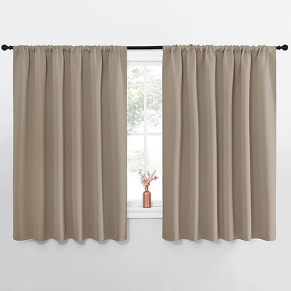 NICETOWN Blackout Curtains for Bedroom, 1 Pair, 70 by 63-inch, Window Treatment by NICETOWN