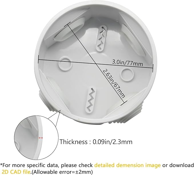 LeMotech Junction Box, ABS Plastic IP55 Water Resistant and Dustproof, - Image 3