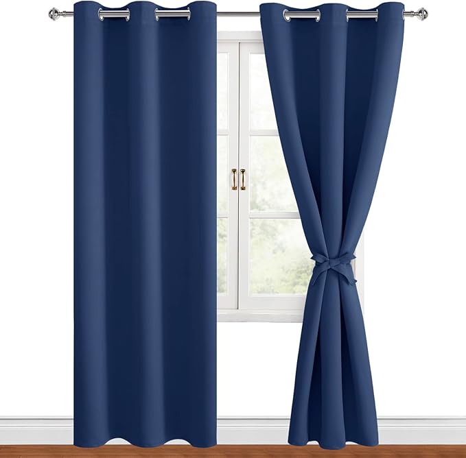Hiasan Blackout Curtains for Bedroom, 42 x 84 Inches Long by Hiasan