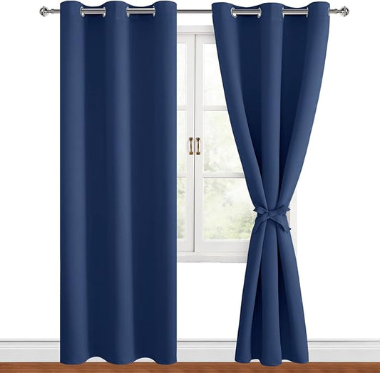 Hiasan Blackout Curtains for Bedroom, 42 x 84 Inches Long by Hiasan