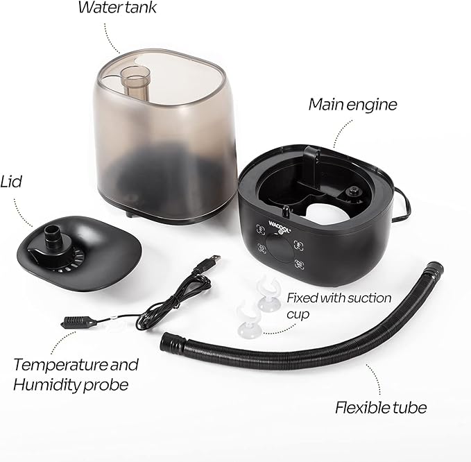 WACOOL Reptile Fogger with Humidity Controller, 4L Large Tank Reptile - Image 3