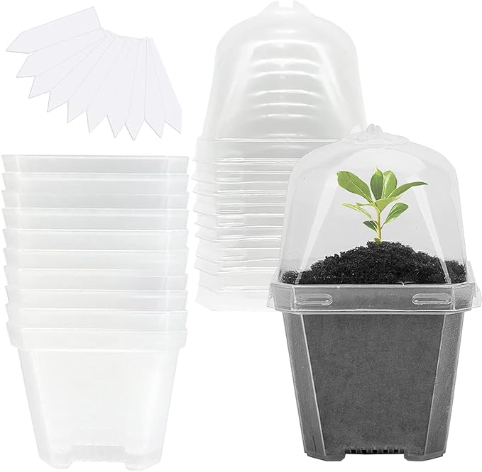 EBaokuup 10Pcs 4" Clear Plant Nursery Pots by EBaokuup