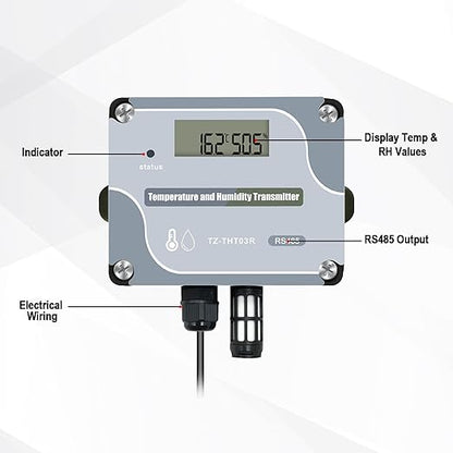 Tzone RS485 Temperature Humidity Sensor Modbus RTU Temp Sensor Digital - Image 8