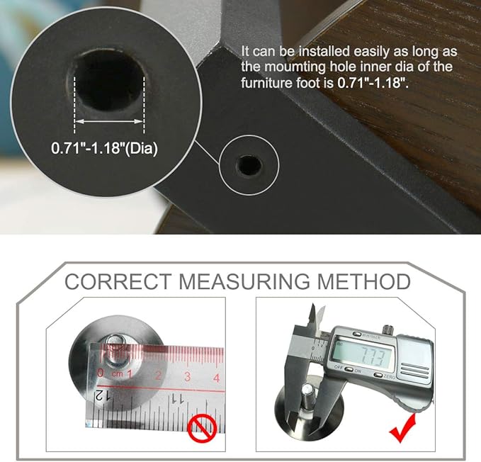 uxcell M6 x 18 x 30mm Leveling Feet Adjustable Leveler Floor Protector Support - Image 3