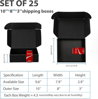 Small Shipping Boxes 10x8x3 Inch - Image 2