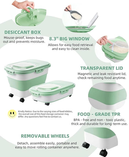 20-30 Lbs Rice Storage Container, Collapsible Food Storage Containers - Image 7