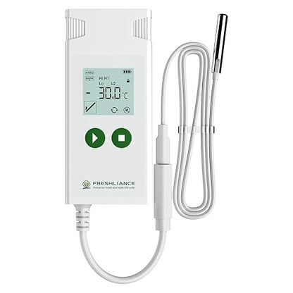 Freshliance Digital Temperature Data Logger, Reusable Temperature Recorder by FRESHLIANCE