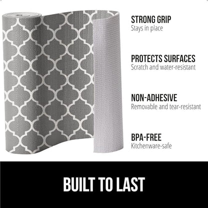 GORILLA GRIP DripGuard Shelf Liner, Non-Adhesive Drawer and Kitchen Cabinet - Image 2