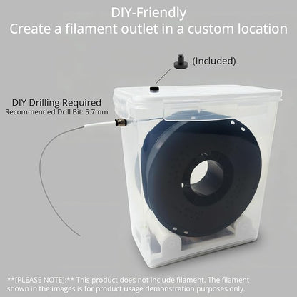 3 Sets 3D Printing Filament Storage Box, 5.8L Dryer Box Continuous Filament - Image 8