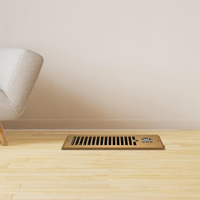 4"x10" Vent Register Booster Fan, Strong Steel Panel, Ultra-Quiet, Built-In - Image 2