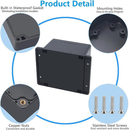 Project Box, Project Boxes Plastic Electric Project Case Junction Box Power Case - Image 6