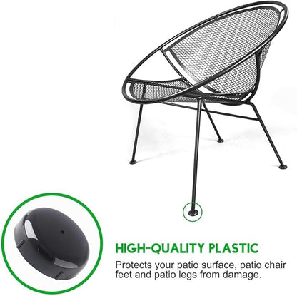 .-Inch Black Plastic Leg Glides - Image 2