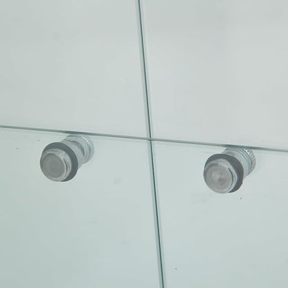 Yoluckea 4 Shelves Glass Display Cabinet - Image 9