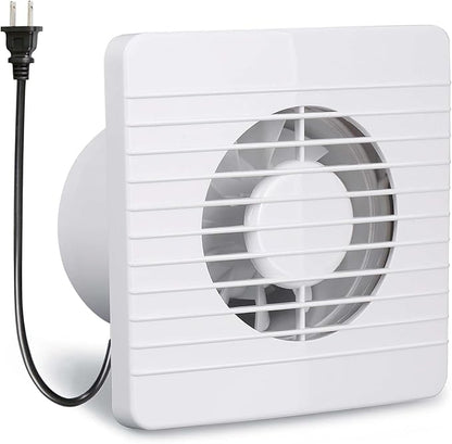 4 Inch Wall-Mounted Exhaust Fan, Small Bathroom Fan, IPX4 55CFM Window by HoseVary
