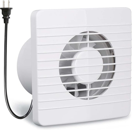 4 Inch Wall-Mounted Exhaust Fan, Small Bathroom Fan, IPX4 55CFM Window by HoseVary