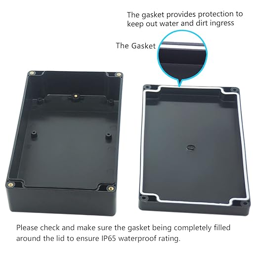 Junction Box, Zulkit Project Box IP65 Waterproof Outdoor Box ABS Plastic - Image 4