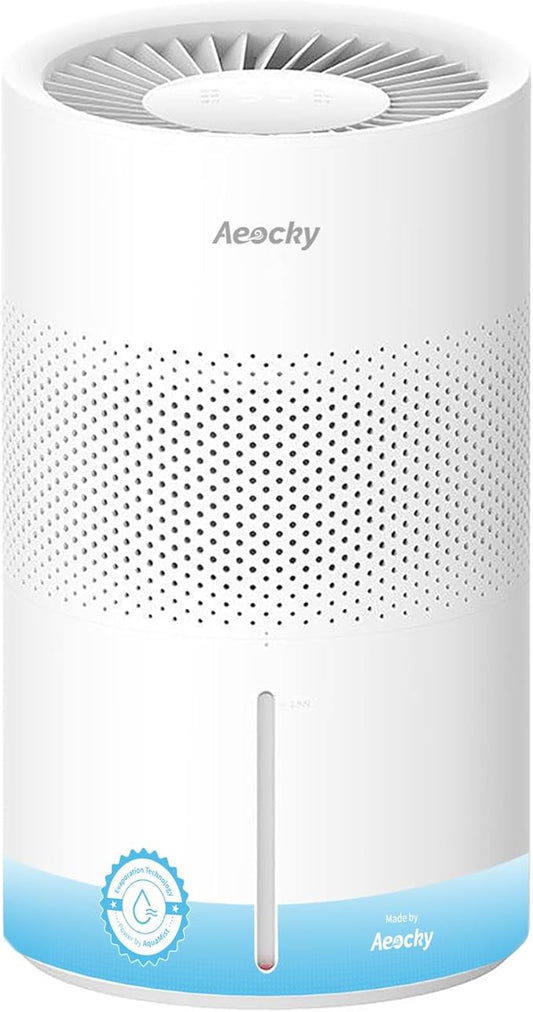 Evaporative Humidifier for Baby, Aeocky 4.5L Humidifiers for Bedroom, Large Room by AeockyDirect