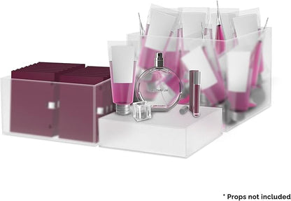Acrylic Display Riser Boxes Frosted 3 Piece Retail Product Riser 2" - Image 5