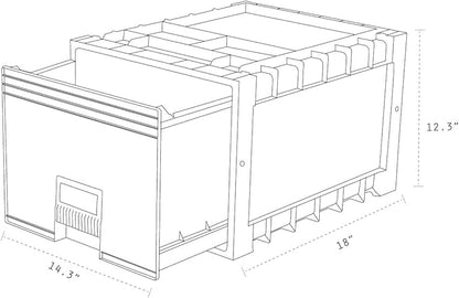 Storex Plastic Archive Storage Drawer - Image 3