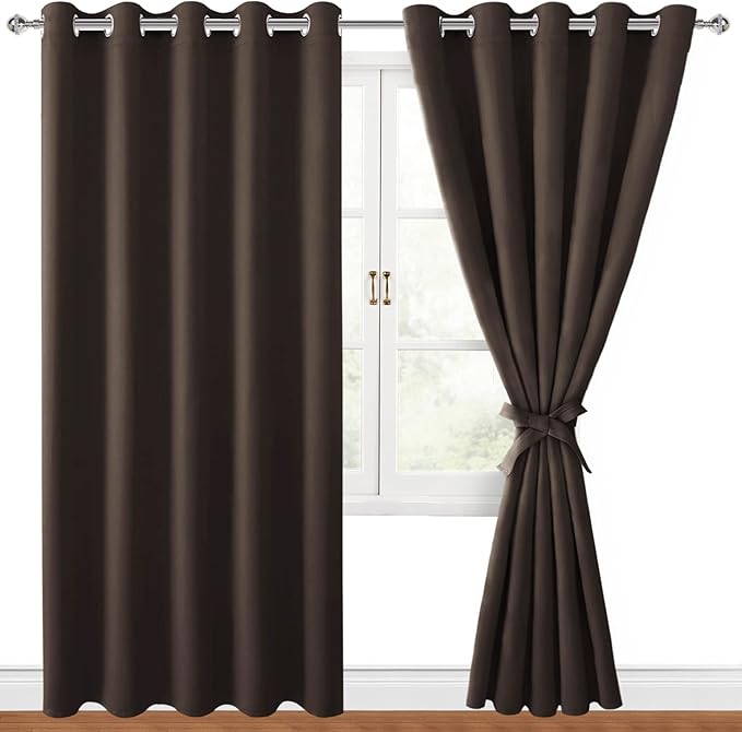 Hiasan Blackout Curtains for Bedroom, 60 x 84 Inches Long by Hiasan