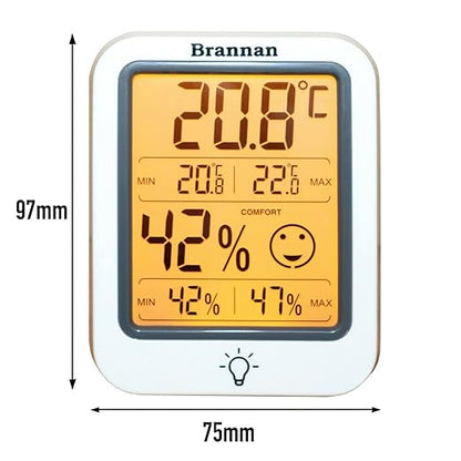 Brannan Digital Room Thermometer Hygrometer Indoor Humidity Meter Accurate - Image 8