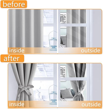 Hiasan Blackout Curtains for Bedroom, 38 x 63 Inches Length - Image 5