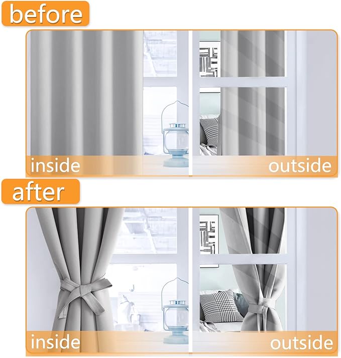 Hiasan Blackout Curtains for Bedroom, 38 x 84 Inches Long - Image 5