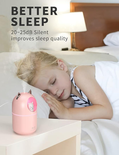 Cool Mist Humidifier, 300ml Mini Humidifiers - Image 3