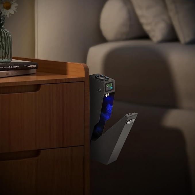 Gun Safe for Handgun, Drop Down Biometric Pistol Safe, 3 Ways Quick Access - Image 8