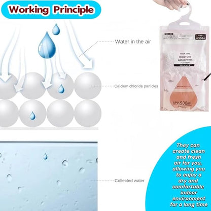 Moisture Absorbers Packets, Dehumidifier Bags, Hanging Moisture Absorber Bag - Image 5