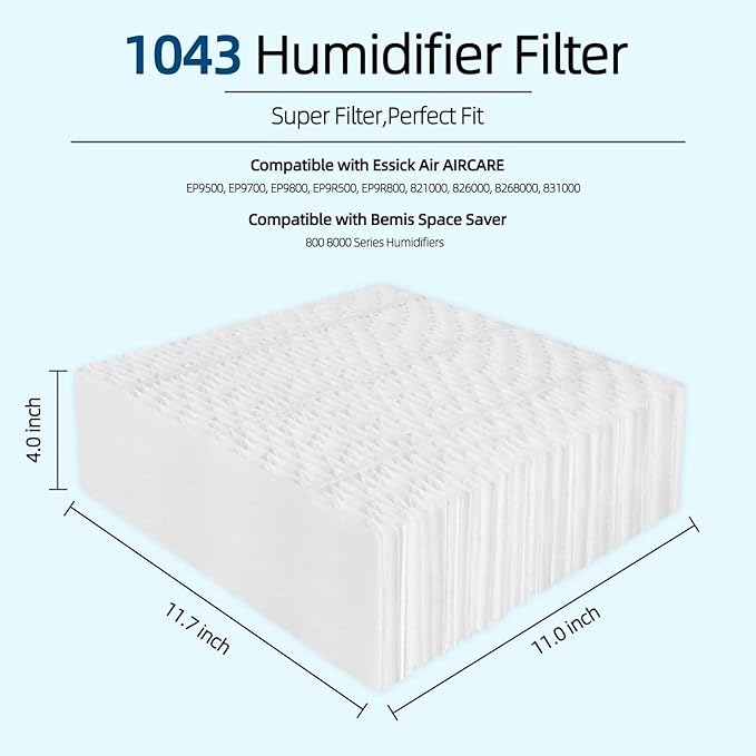 2-Pack 1043 Humidifier Filter Replacement: - Image 2