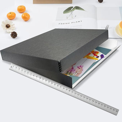 Lineco Museum Archival Storage Box, 20.75x24.75x3 in. Drop Front Design. - Image 3