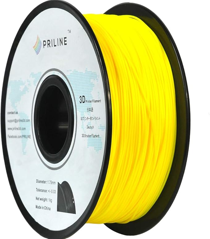 TPU Filament，PRILINE 98A TPU Flexible Soft 3D Printer Filament，1KG 1.75mm Spool by PRILINE