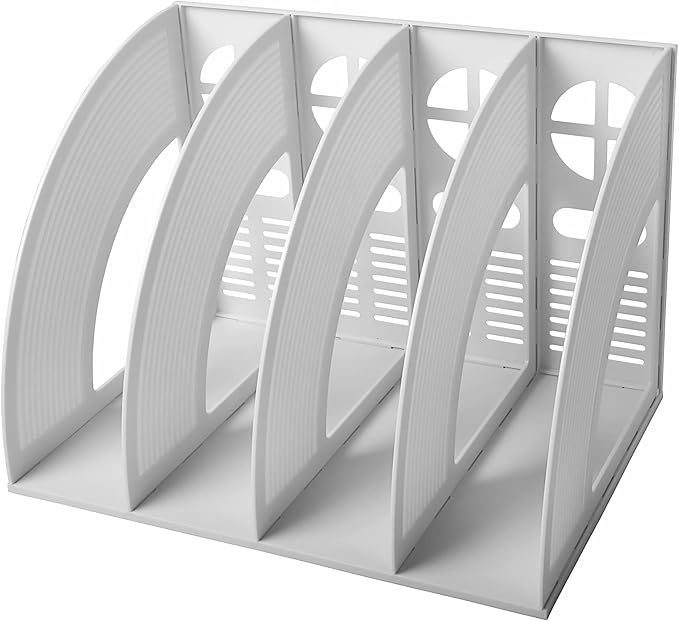 Marte Vanci Magazine File Holder Desktop Book Organizer Plastic Storage Sturdy by MarteVanci