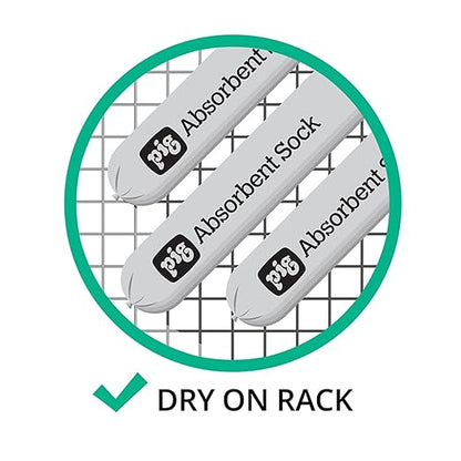 PIG Mildew-Resistant Absorbent Sock | Water Absorbing Snake | 3" W x 10' L | - Image 3
