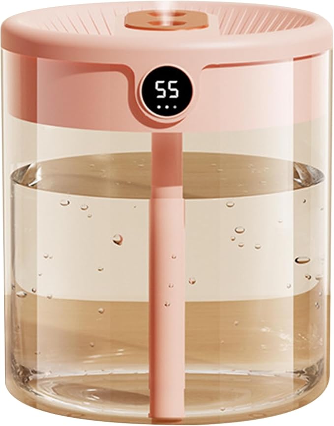 2L Humidifier, Double Nozzle Humidifier, Top Fill Cool Mist Humidifier by HUAOSN