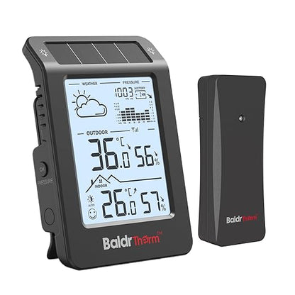 BaldrTherm Wireless Weather Station, Dual-Zone Indoor & Outdoor/Childroom Temp by BaldrTherm
