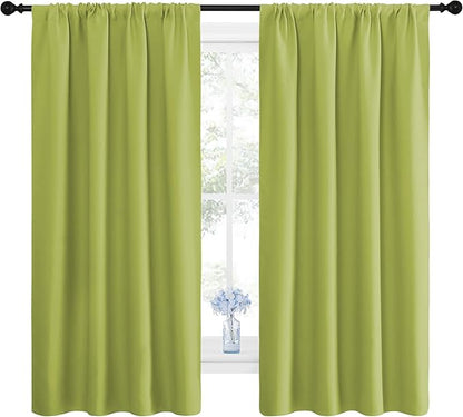 NICETOWN Green Blackout Draperies Curtains - Image 2