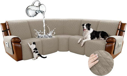 Arfntevss Waterproof Recliner Sectional Couch Covers by Arfntevss