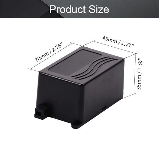 Fielect 2Pcs Project Box ABS Plastic Junction Box Dustproof Universal - Image 2