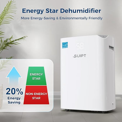 Dehumidifier for Basement with Drain Hose, 100 Pint 6, 000 Sq. Ft Energy Star - Image 3