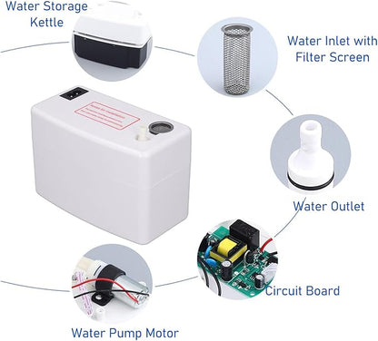 Condensate Pump, US 110V 60HZ Low Noise 200ml Water Tank Safety Switch HVAC - Image 8