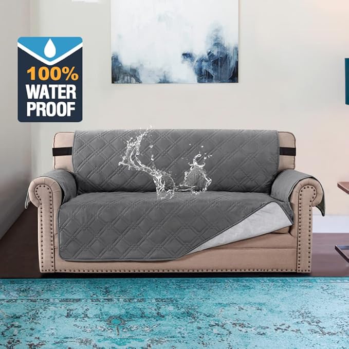 H.VERSAILTEX 100% Waterproof Sofa Slipcover Washable Loveseat Cover - Image 2