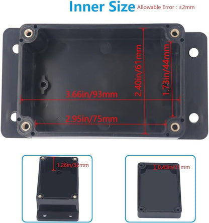 Outdoor Waterproof Junction Box IP67 Project Box ABS Black Electrical Boxes - Image 5