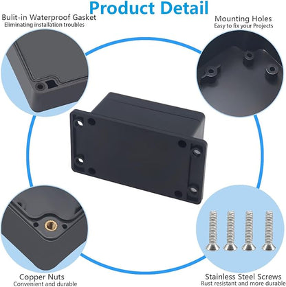 Project Box ABS Black Electrical Boxes IP67 Outdoor Waterproof Junction Box - Image 6