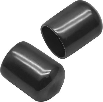 12Pcs Round Rubber End Caps 5/8" ID Vinyl Flexible Bolt Chair Foot Covers Screw - Image 3
