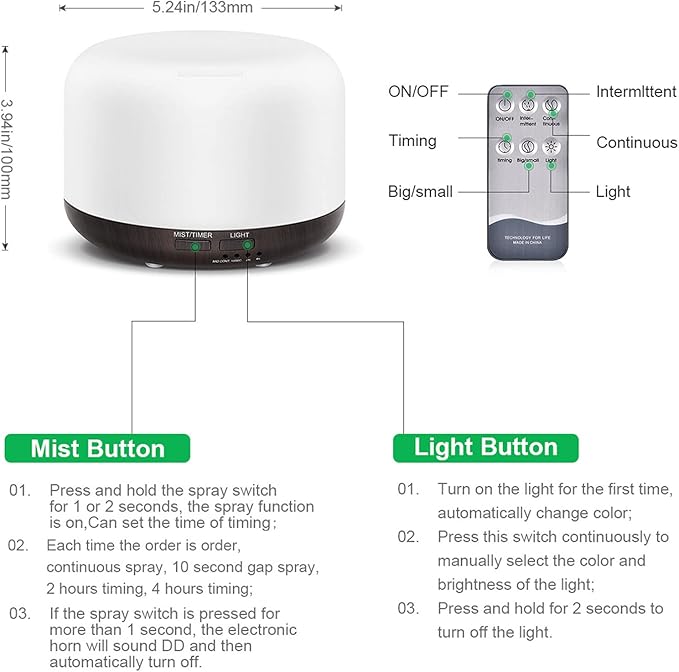 300ML Essential Oil Diffuser - Image 5