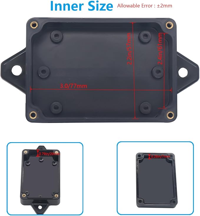 Project Box ABS Black Electrical Boxes IP67 Outdoor Waterproof Box Electronic - Image 6